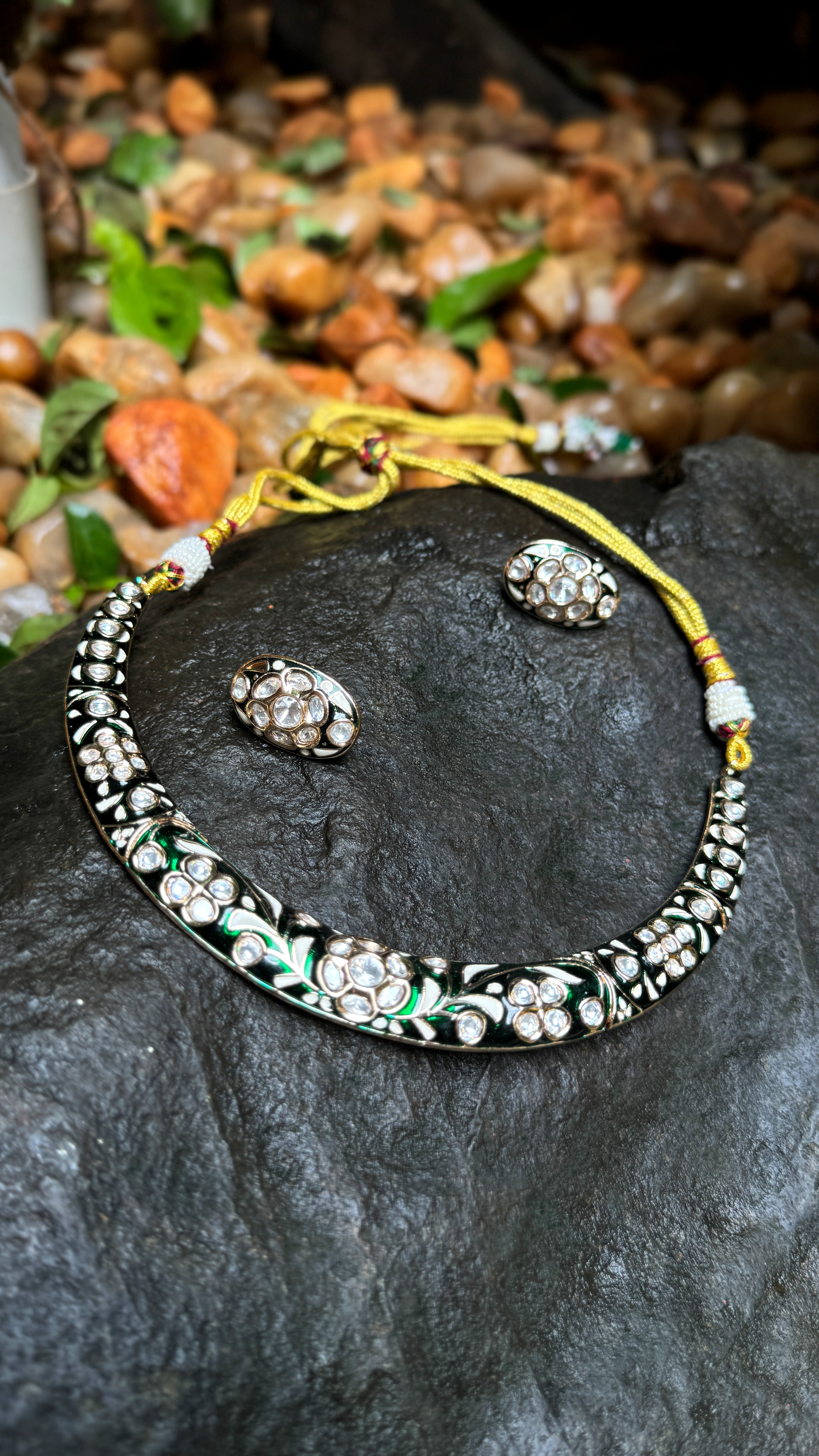 Kundan Minakari Necklace Set — Jewels by Sol Kaari